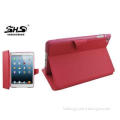 iPad Mini Red Leather Protective Cover , Folio Tablet Compu